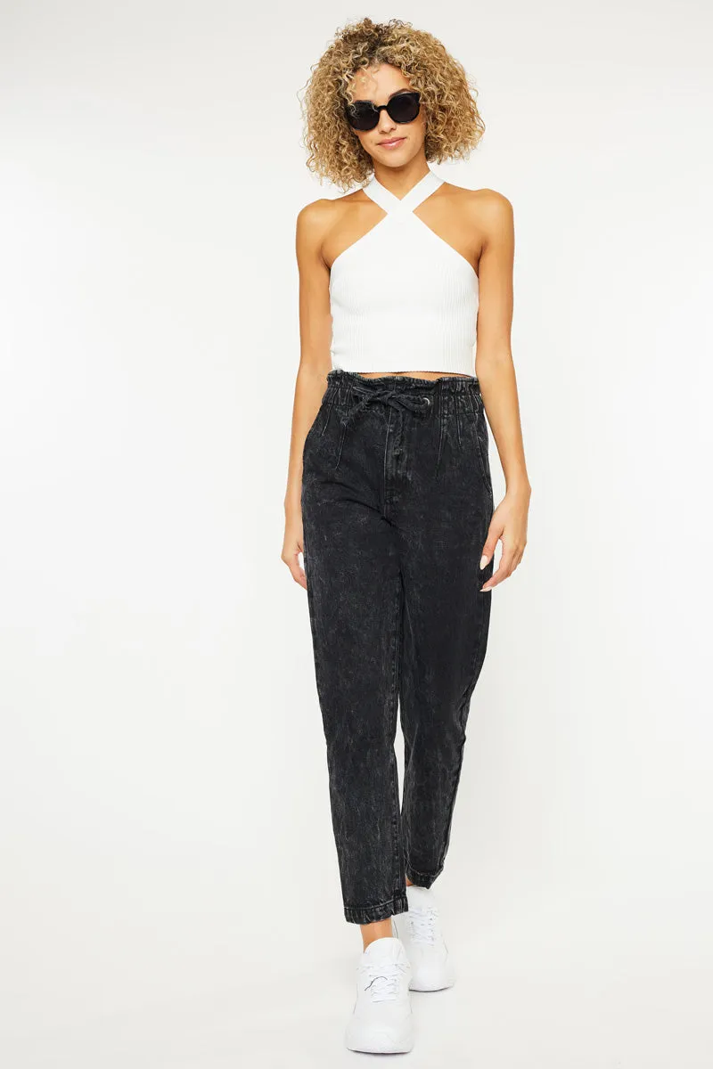Rachelle Ultra High Rise Paperbag Mom Jeans
