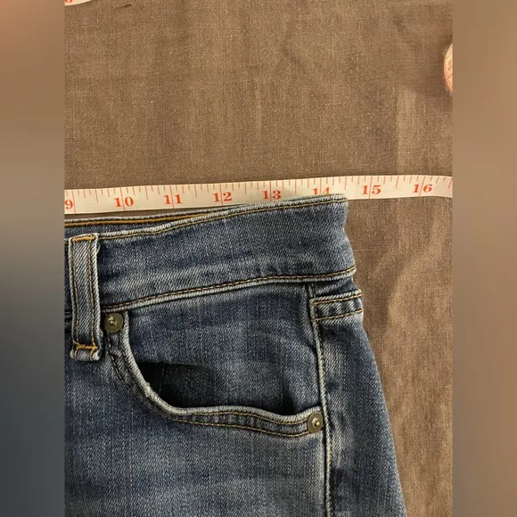 Rag &amp; Bone The Dre Low Rise Slim Boyfriend Blue Jeans in Coopers