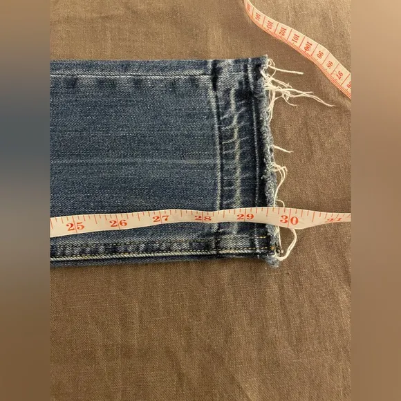Rag &amp; Bone The Dre Low Rise Slim Boyfriend Blue Jeans in Coopers