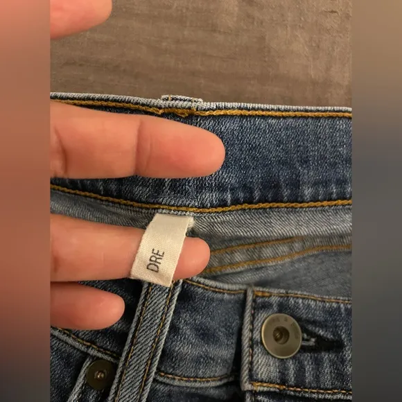 Rag &amp; Bone The Dre Low Rise Slim Boyfriend Blue Jeans in Coopers