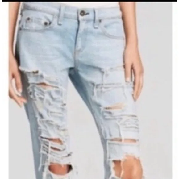 Rag &amp; Bone The Dre Thrasher Boyfriend Light Wash Jeans Size 28