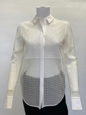 Rag  and Bone 'Luna' Mesh Stretch Button Down Shirt
