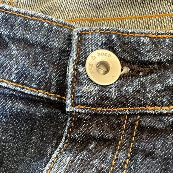 rag &amp; bone Dre Low-Rise Slim Boyfriend Jeans Size 26