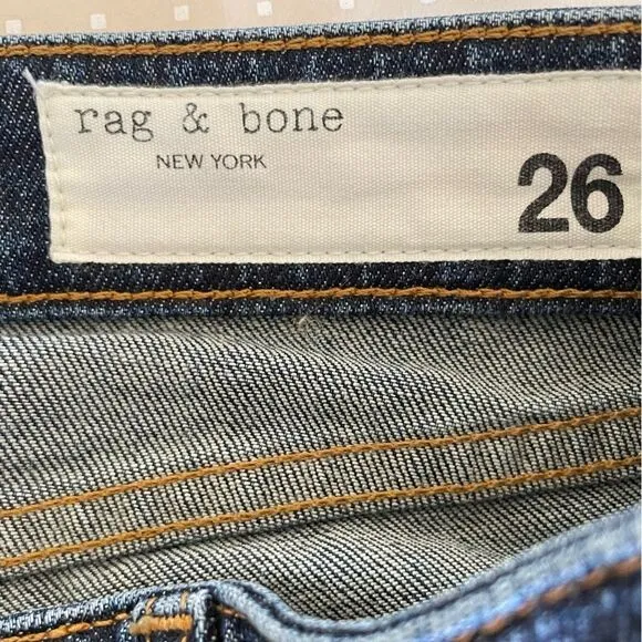 rag &amp; bone Dre Low-Rise Slim Boyfriend Jeans Size 26