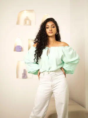 Raglan Sleeve Pin-Tuck Top