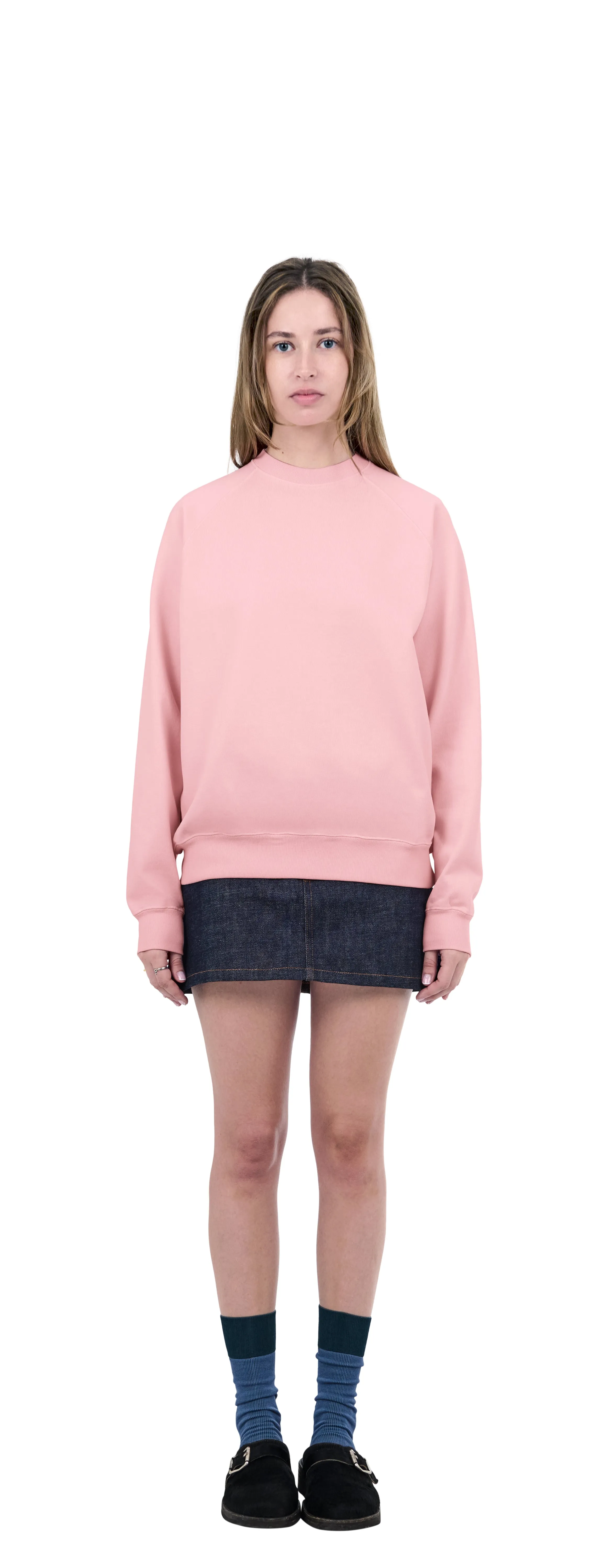 Raglan Sweatshirt, Rose Blush