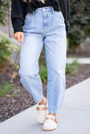 Rea Ultra High Rise Wide Tapered Fit Jeans