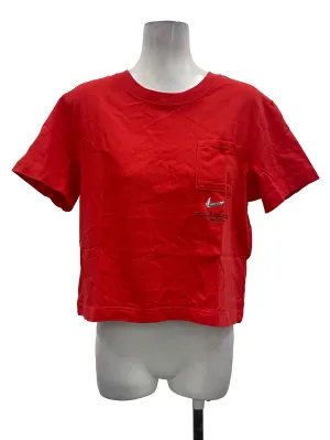 Red Nike Cotton T-Shirt