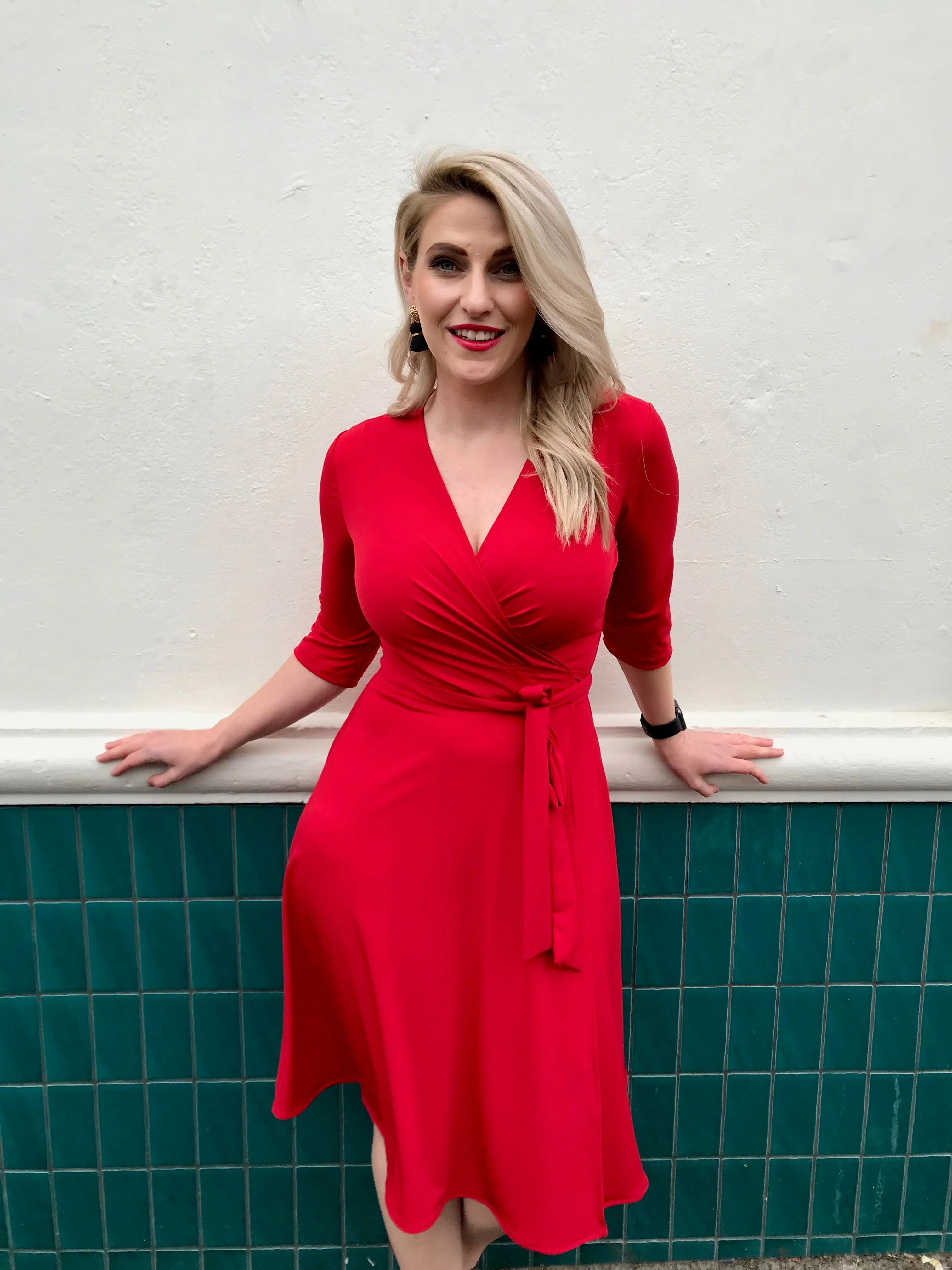 Red - Wrap Dress
