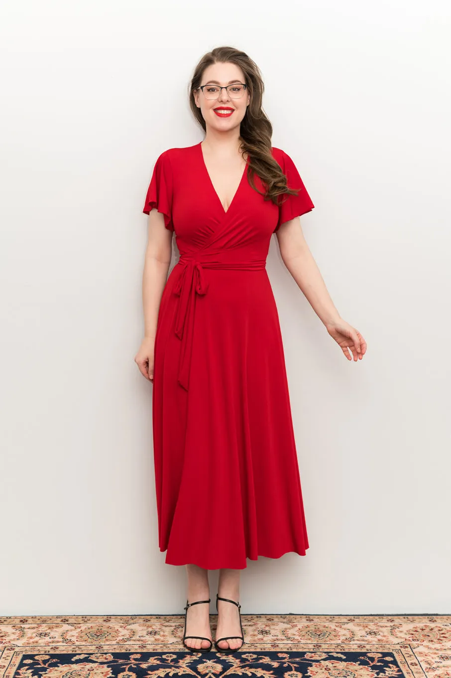 Red - Wrap Dress