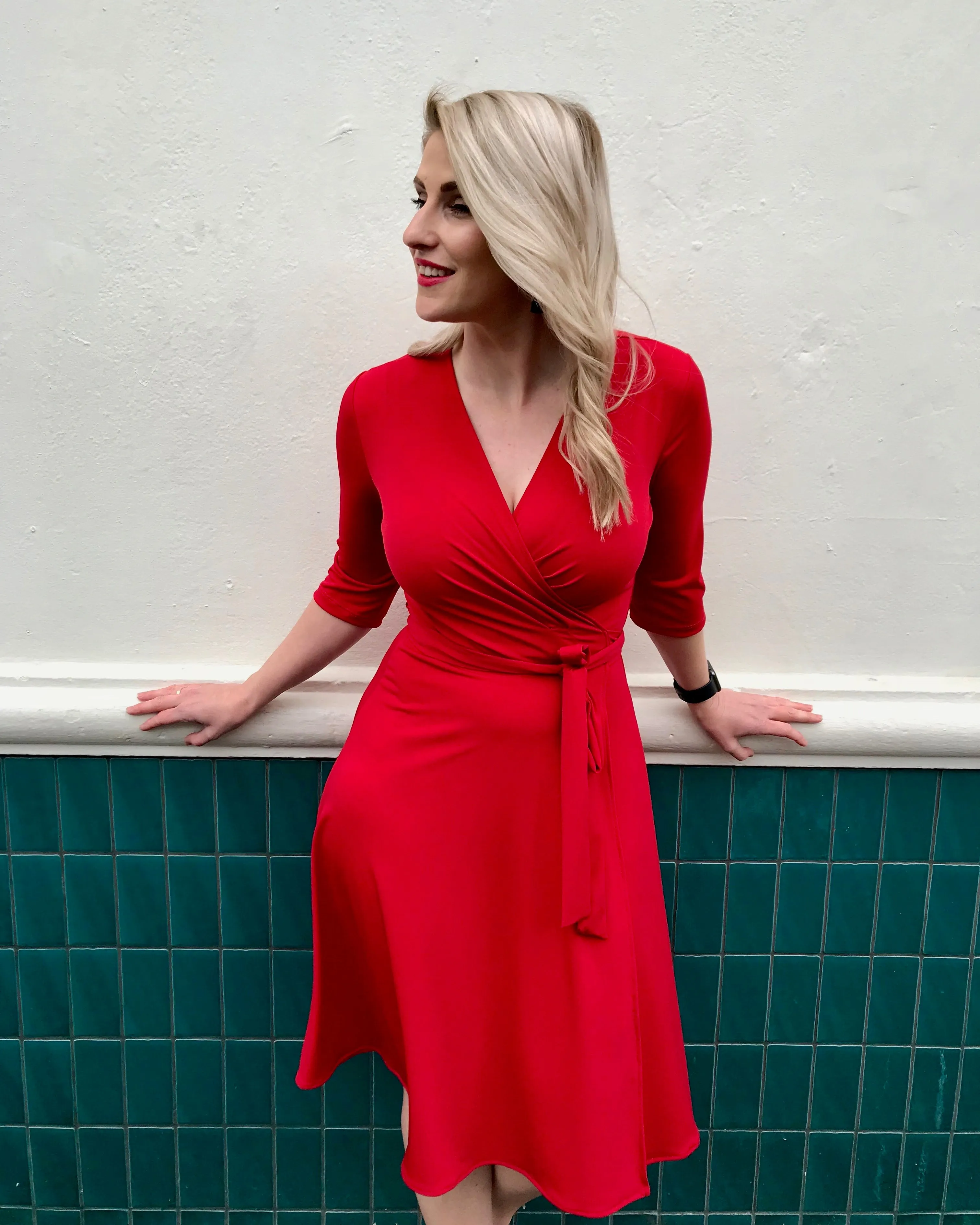 Red - Wrap Dress