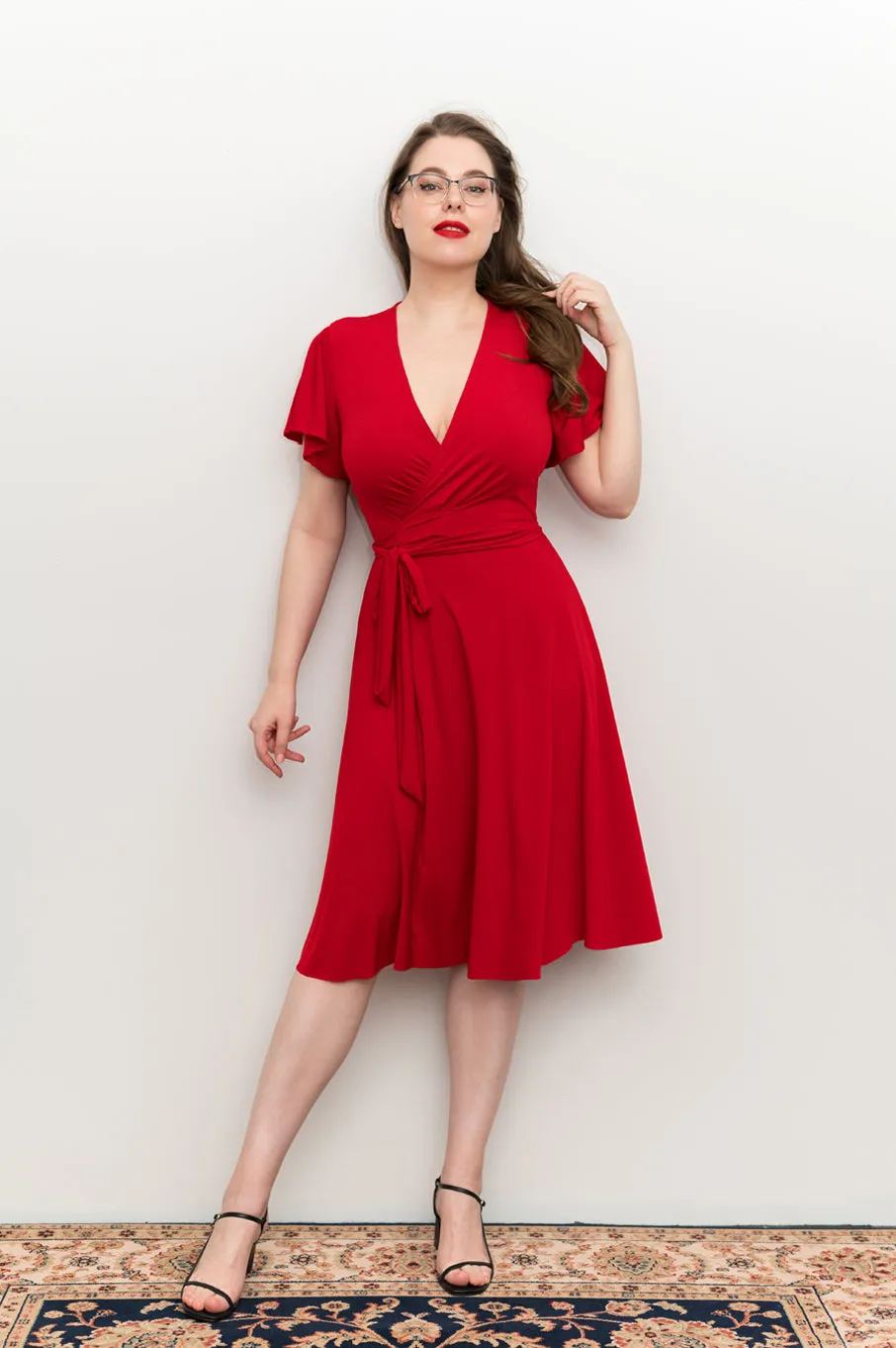 Red - Wrap Dress