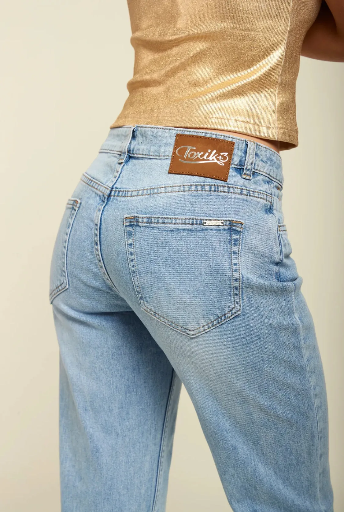 Reece - Toxik Light Wash Mom Jean