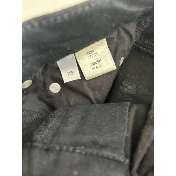 Reformation Jeans Women's Black High Rise Skinny Denim Pants Size 25