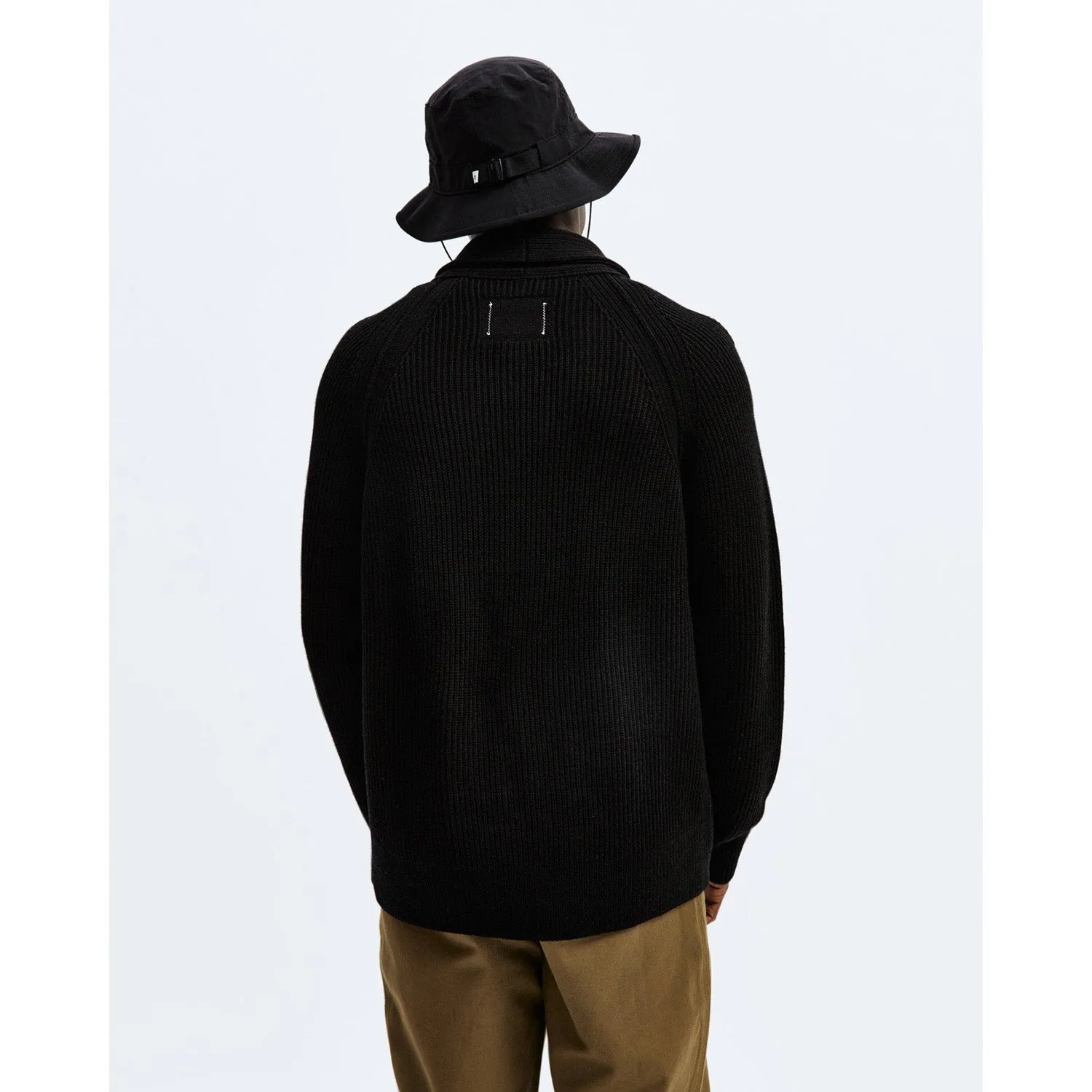 Reigning Champ Men Knit Vinnie Cardigan Black RC-6034-BLK