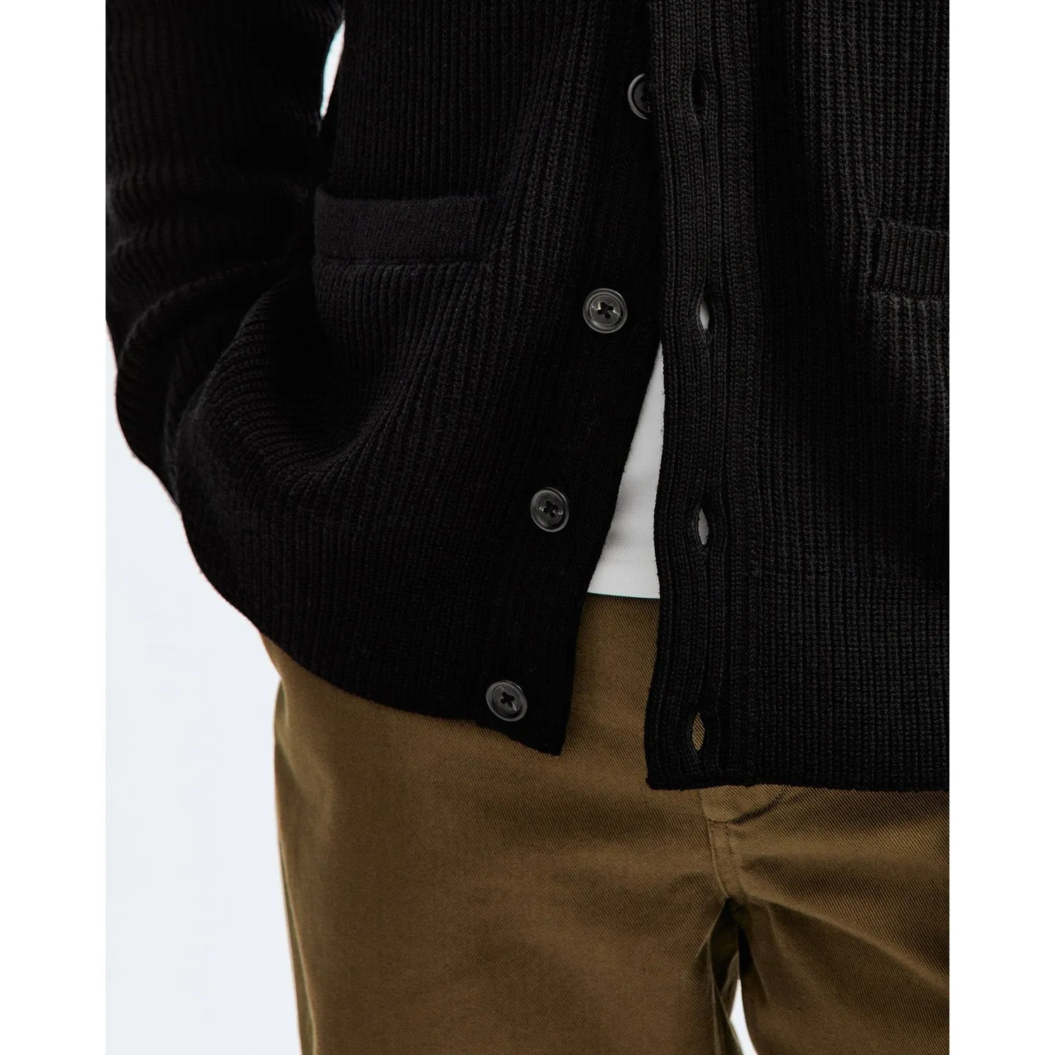 Reigning Champ Men Knit Vinnie Cardigan Black RC-6034-BLK