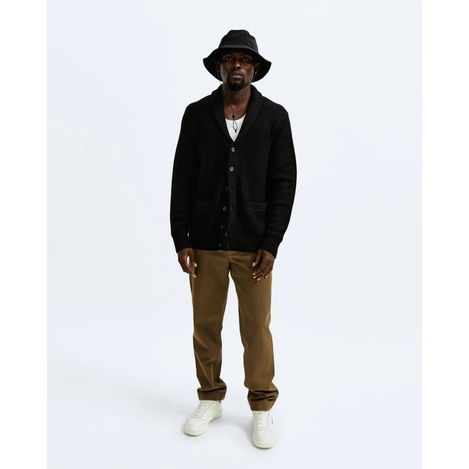 Reigning Champ Men Knit Vinnie Cardigan Black RC-6034-BLK