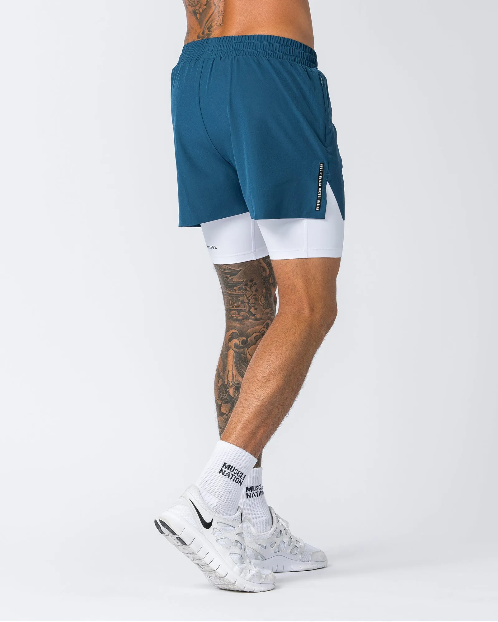 Replay 3" Shorts - Tidal Teal