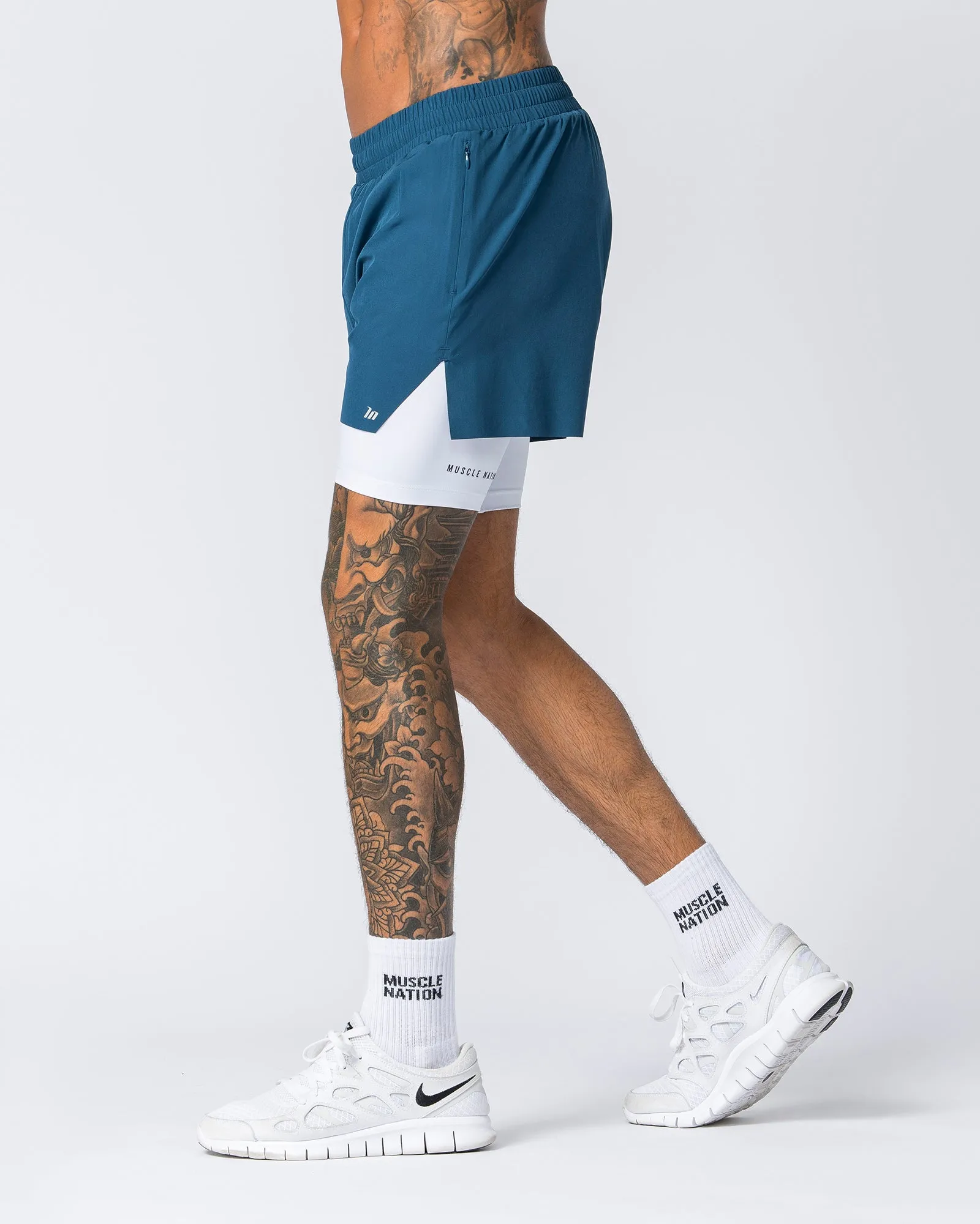 Replay 3" Shorts - Tidal Teal