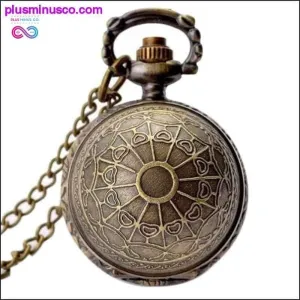 Retro Clock Harry Potter Necklace Pocket Watch