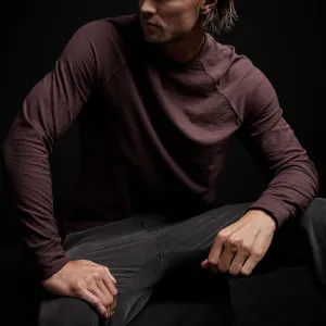 Reverse Slub Jersey Raglan Crew - Dahlia