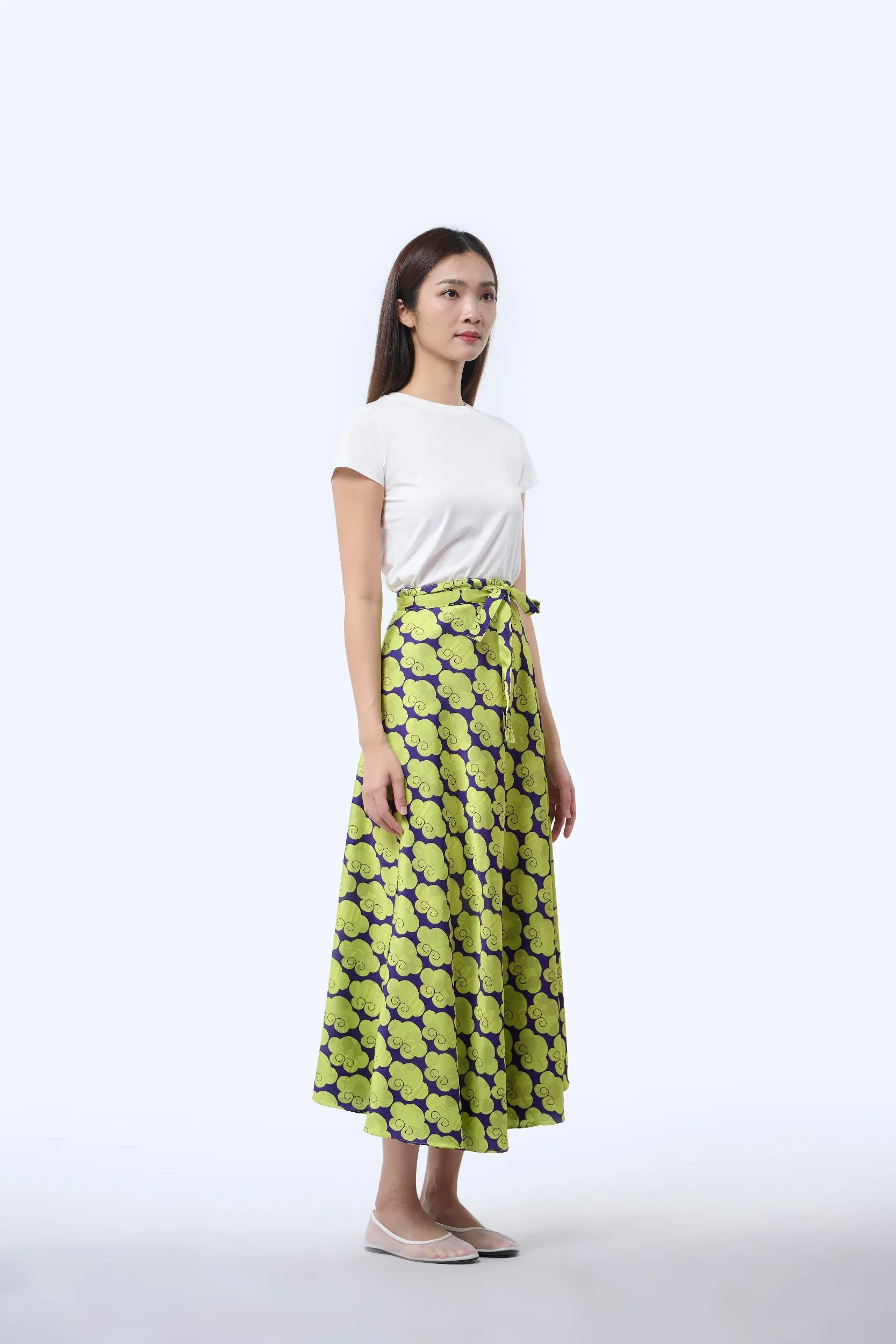 Reversible Wrap Skirt  - Cloud 9 Yellow