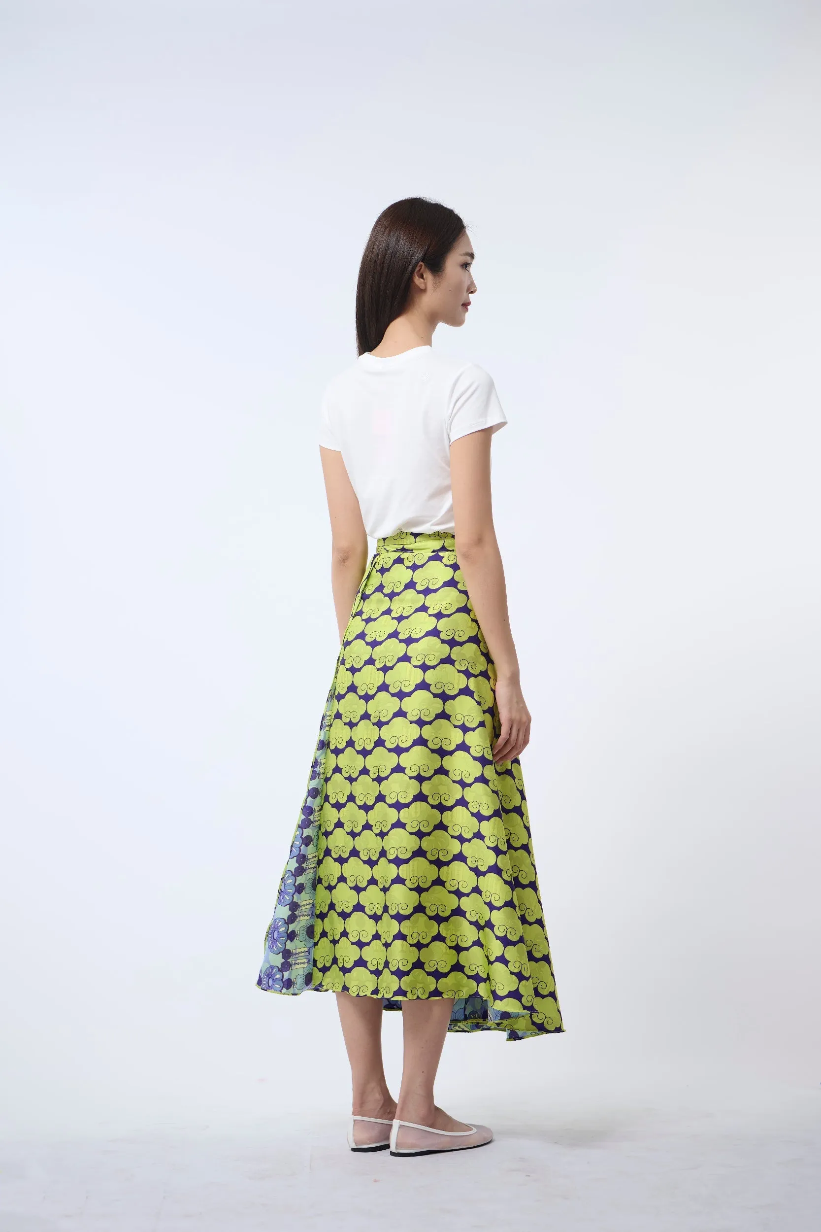 Reversible Wrap Skirt  - Cloud 9 Yellow
