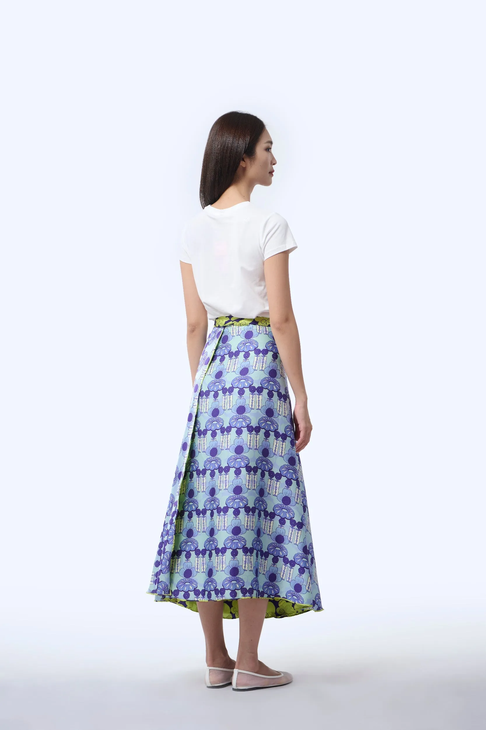 Reversible Wrap Skirt  - Cloud 9 Yellow