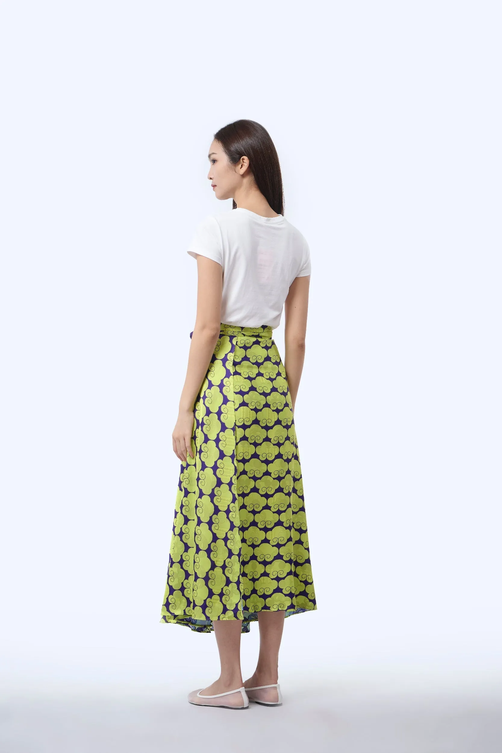 Reversible Wrap Skirt  - Cloud 9 Yellow