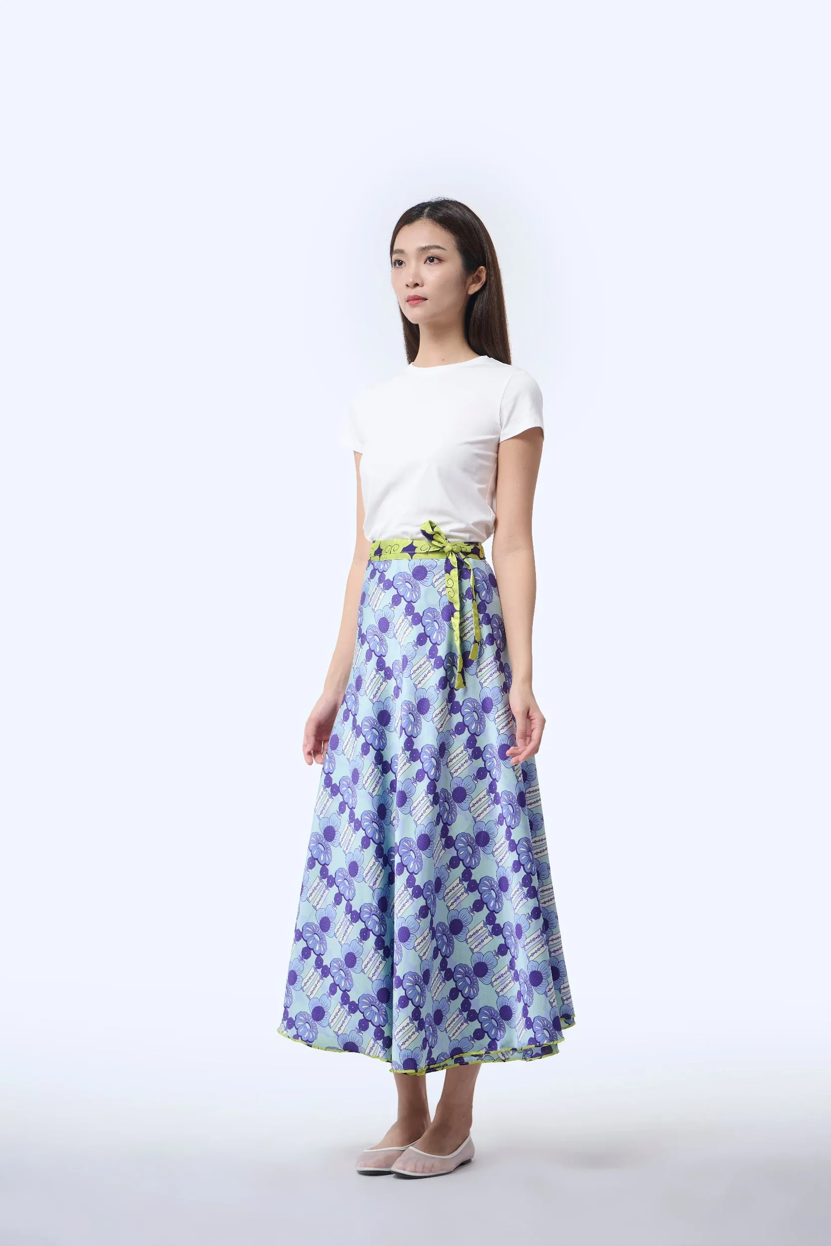 Reversible Wrap Skirt  - Cloud 9 Yellow