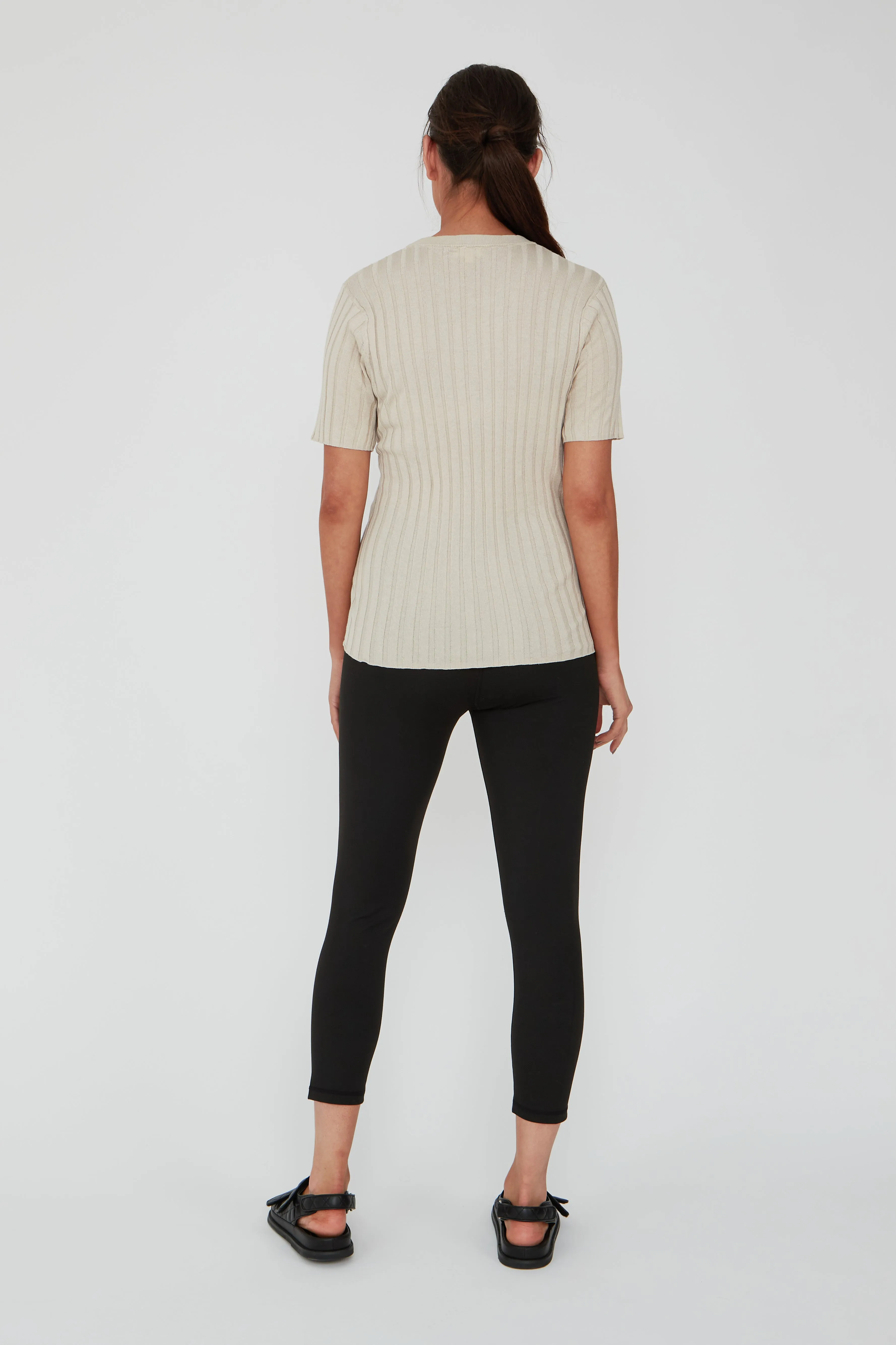 Revolve Knit Tee - Natural