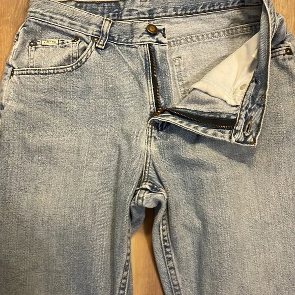riders Lee blue denim jeans women’s size 8P petite high waisted vintage 1990’s
