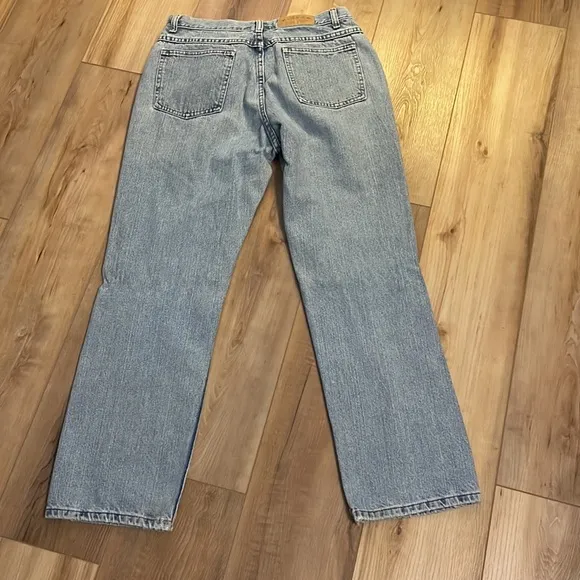 riders Lee blue denim jeans women’s size 8P petite high waisted vintage 1990’s