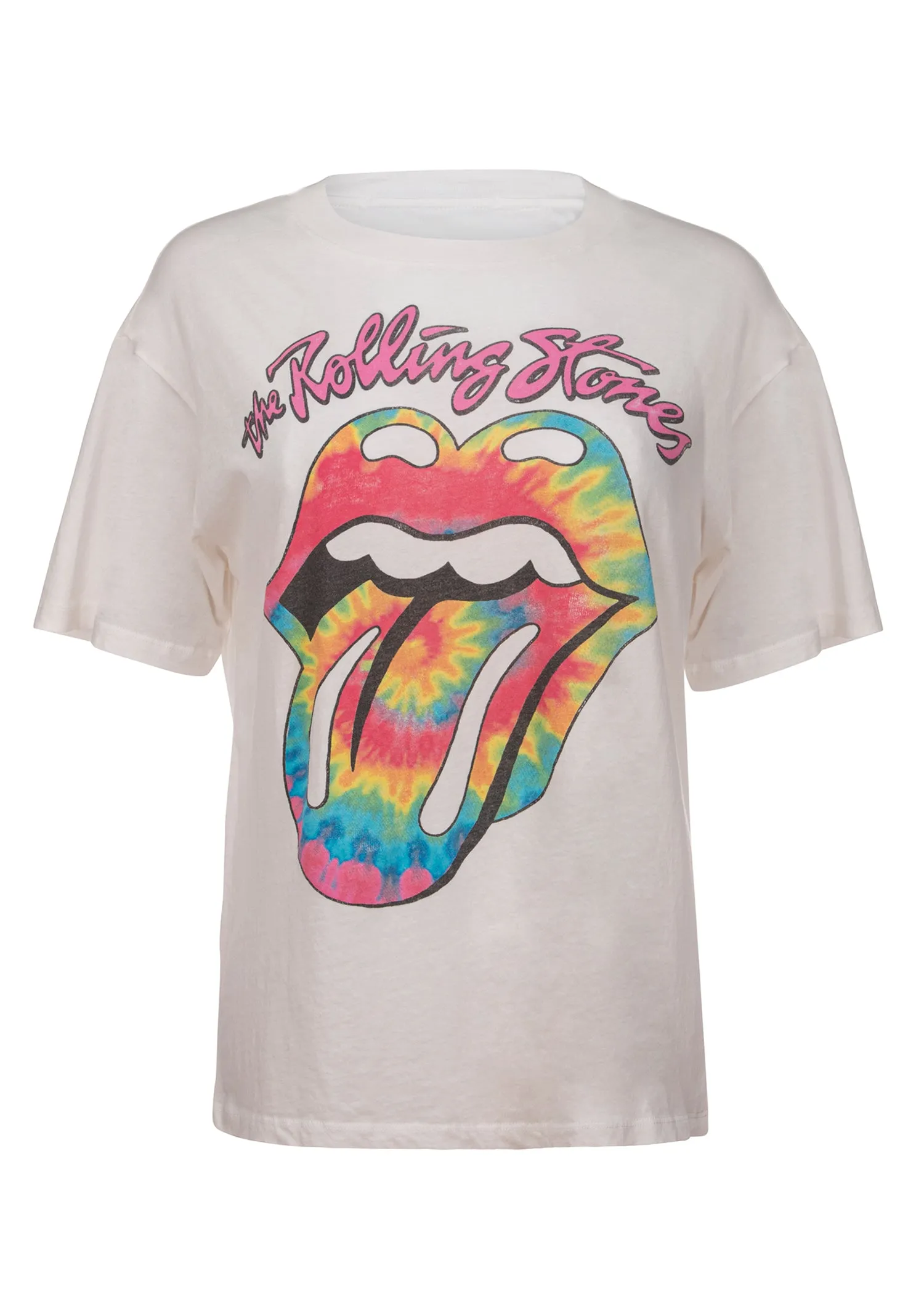 Rolling Stones Tie Dye Tongue Oversized Tee by Daydreamer LA