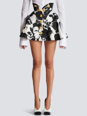 Rose Button Accent Mini Skirt | Dreamofthe90s
