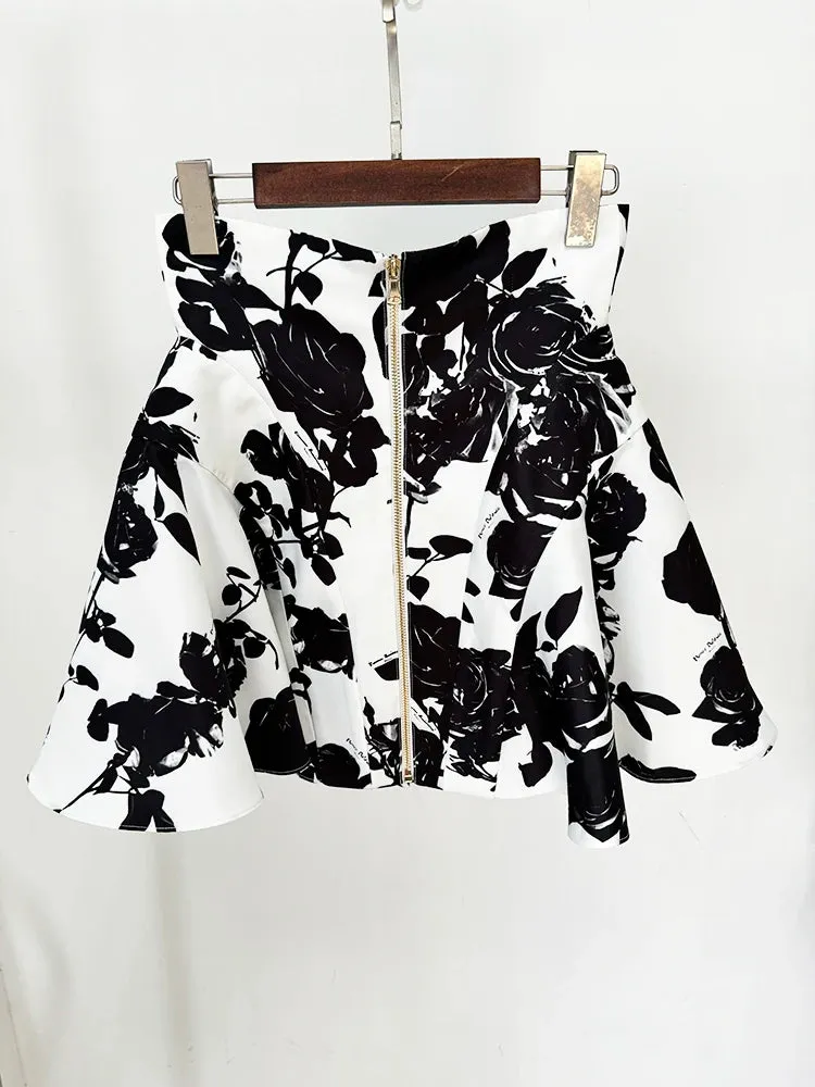 Rose Button Accent Mini Skirt | Dreamofthe90s