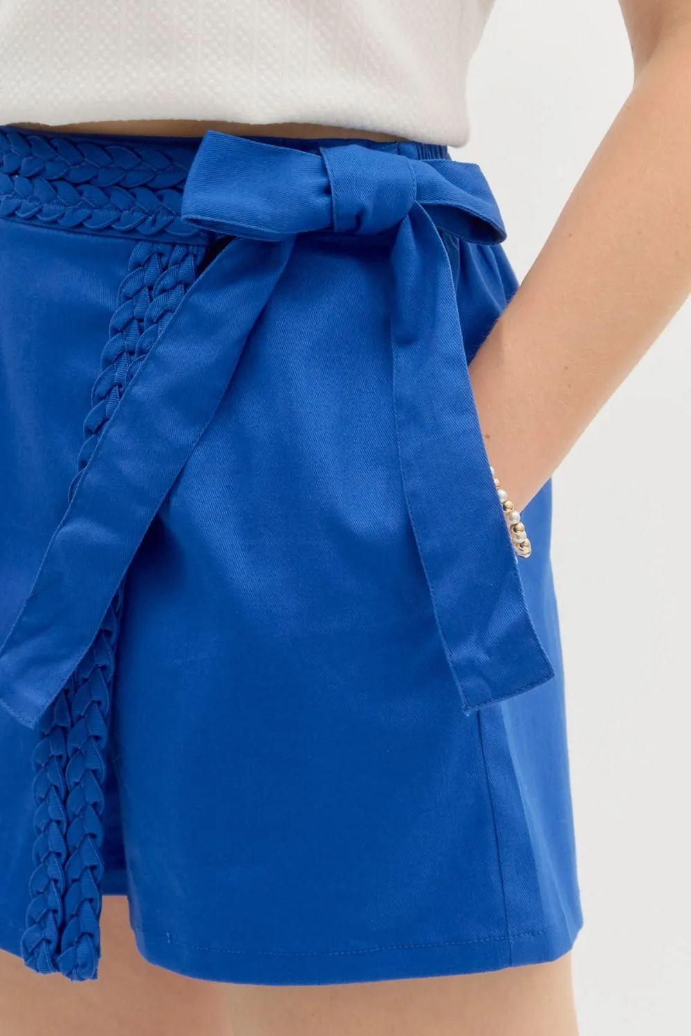 Royal Blue Braided Skort
