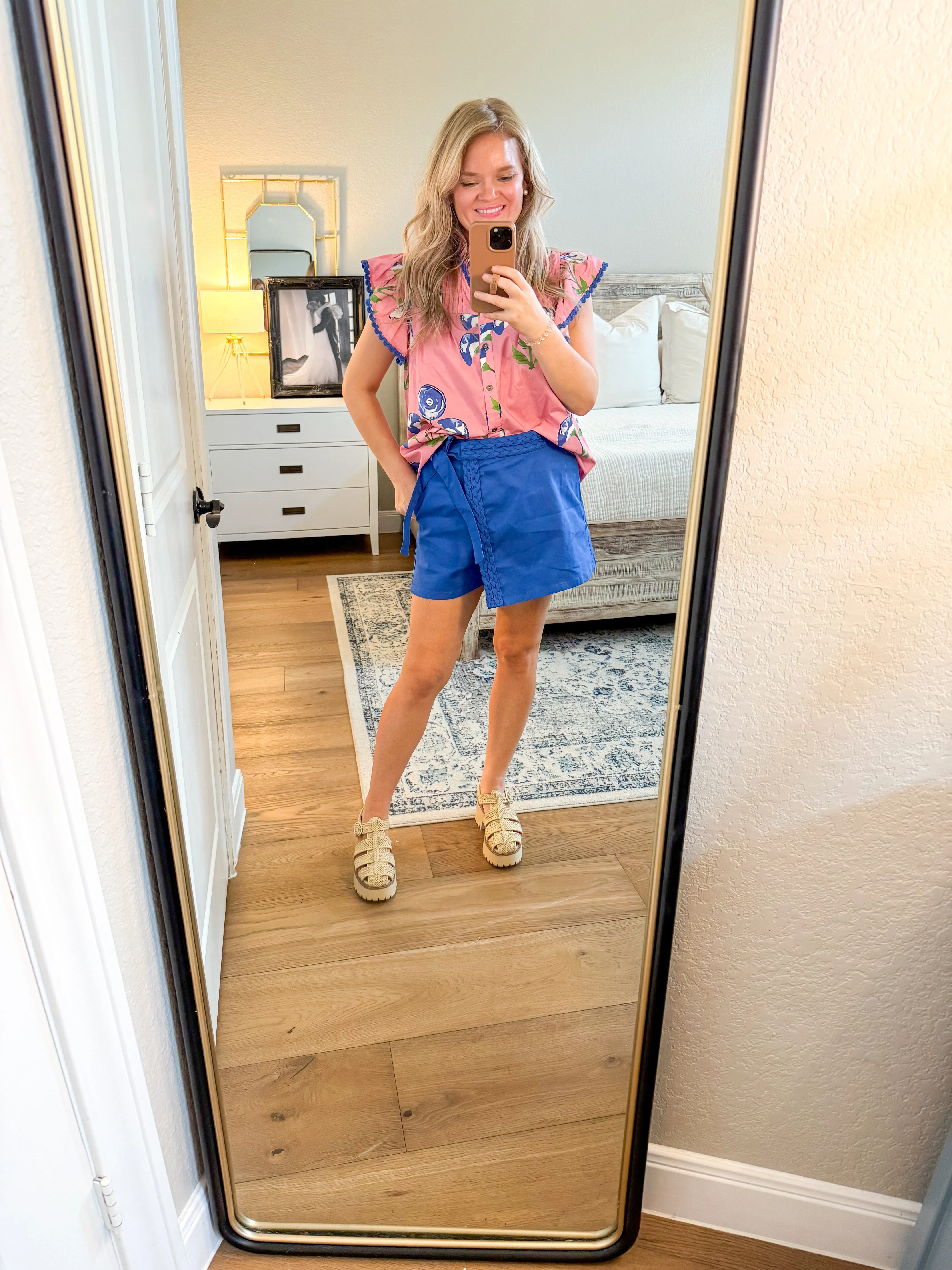 Royal Blue Braided Skort
