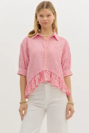 Ruffle Hem Top