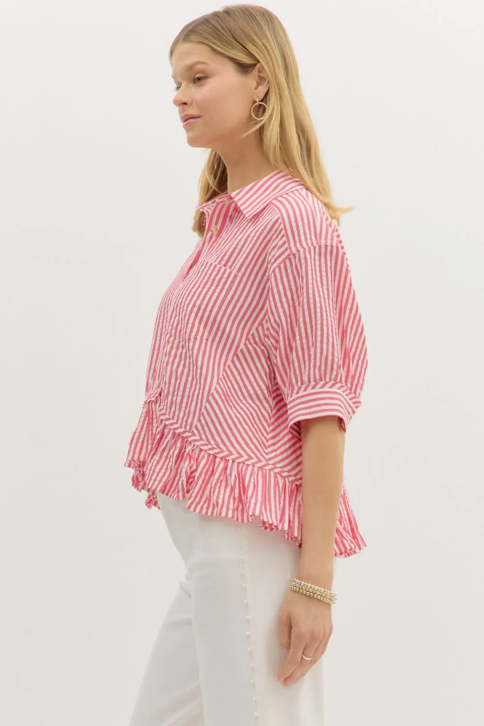 Ruffle Hem Top