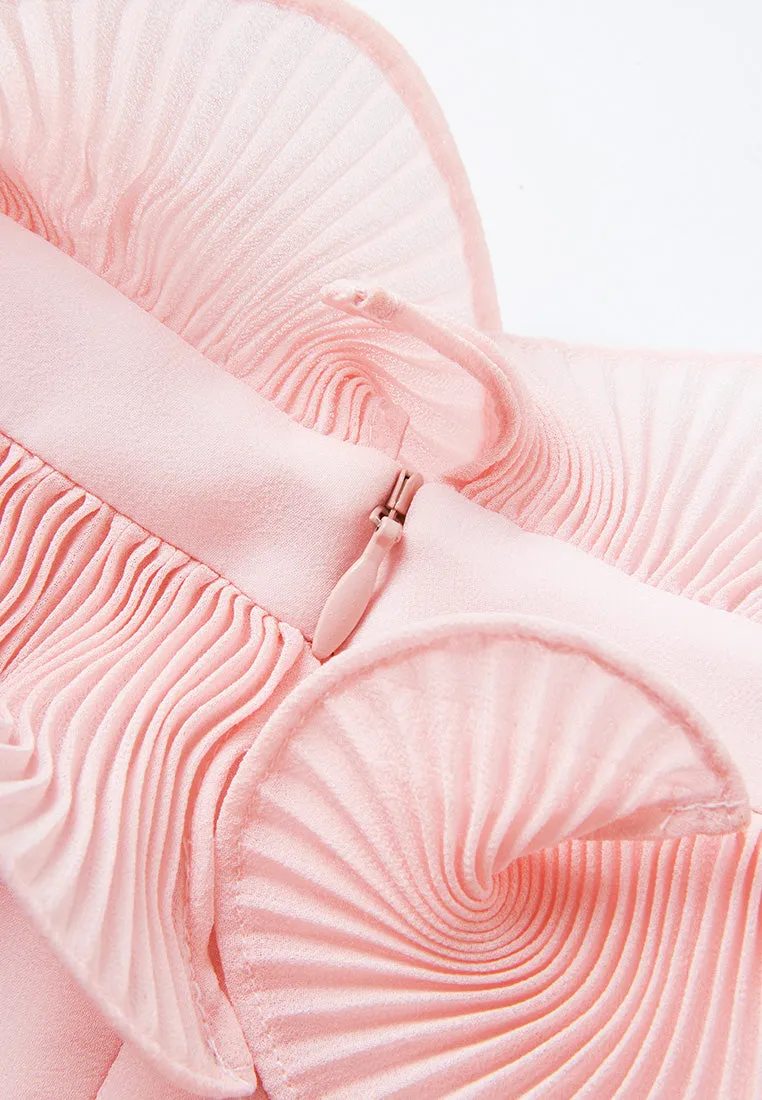 Ruffle-trim Chiffon Blouse