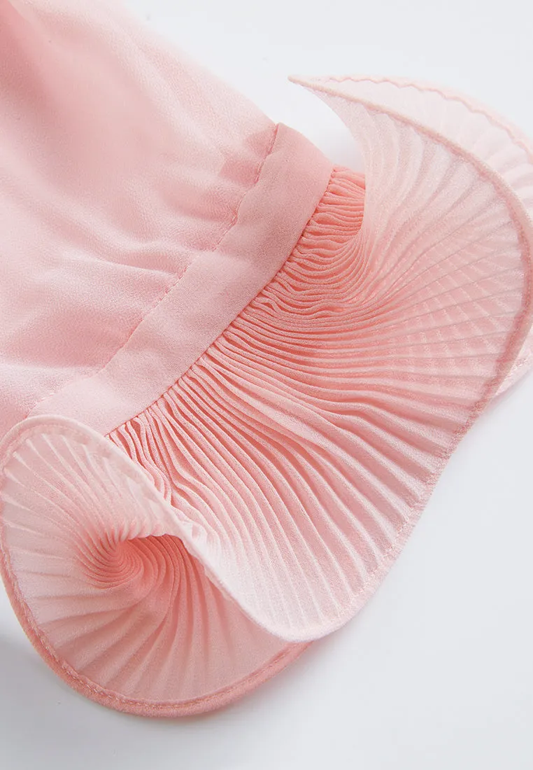 Ruffle-trim Chiffon Blouse