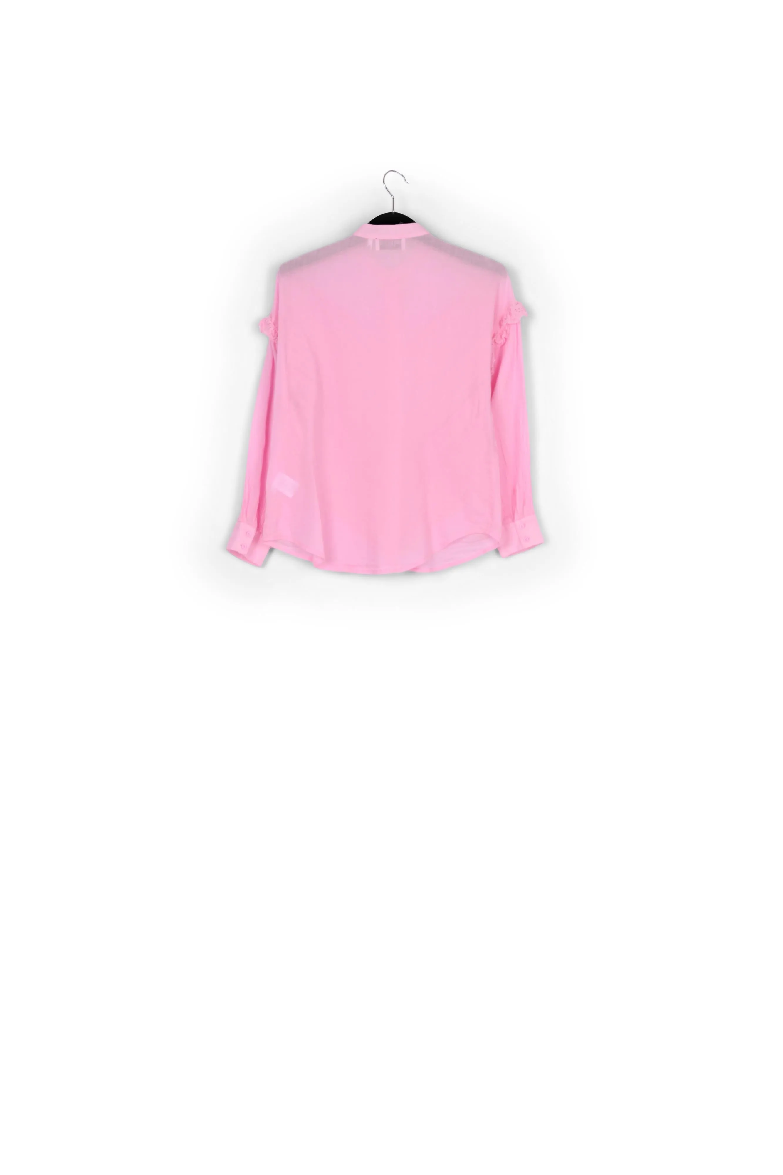 Ruffled soft pink shirt