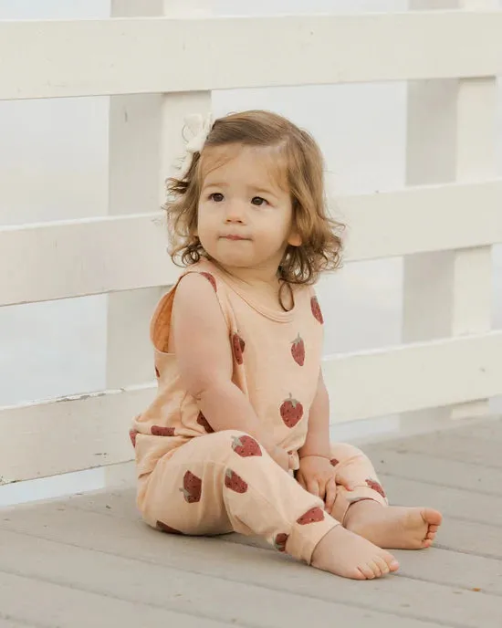 Rylee and Cru Tank and Slouch Pant Set - Strawberries