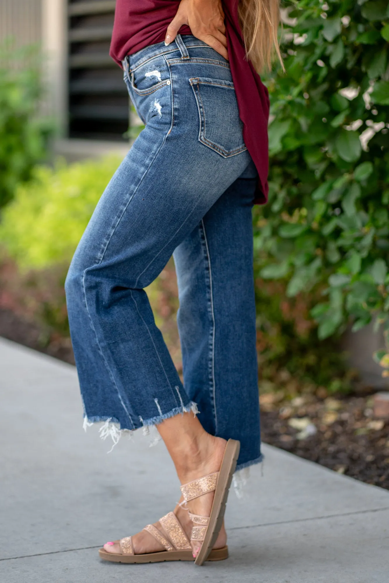 San Antonio Mid Rise Kick Flare Regular & Plus Sizes