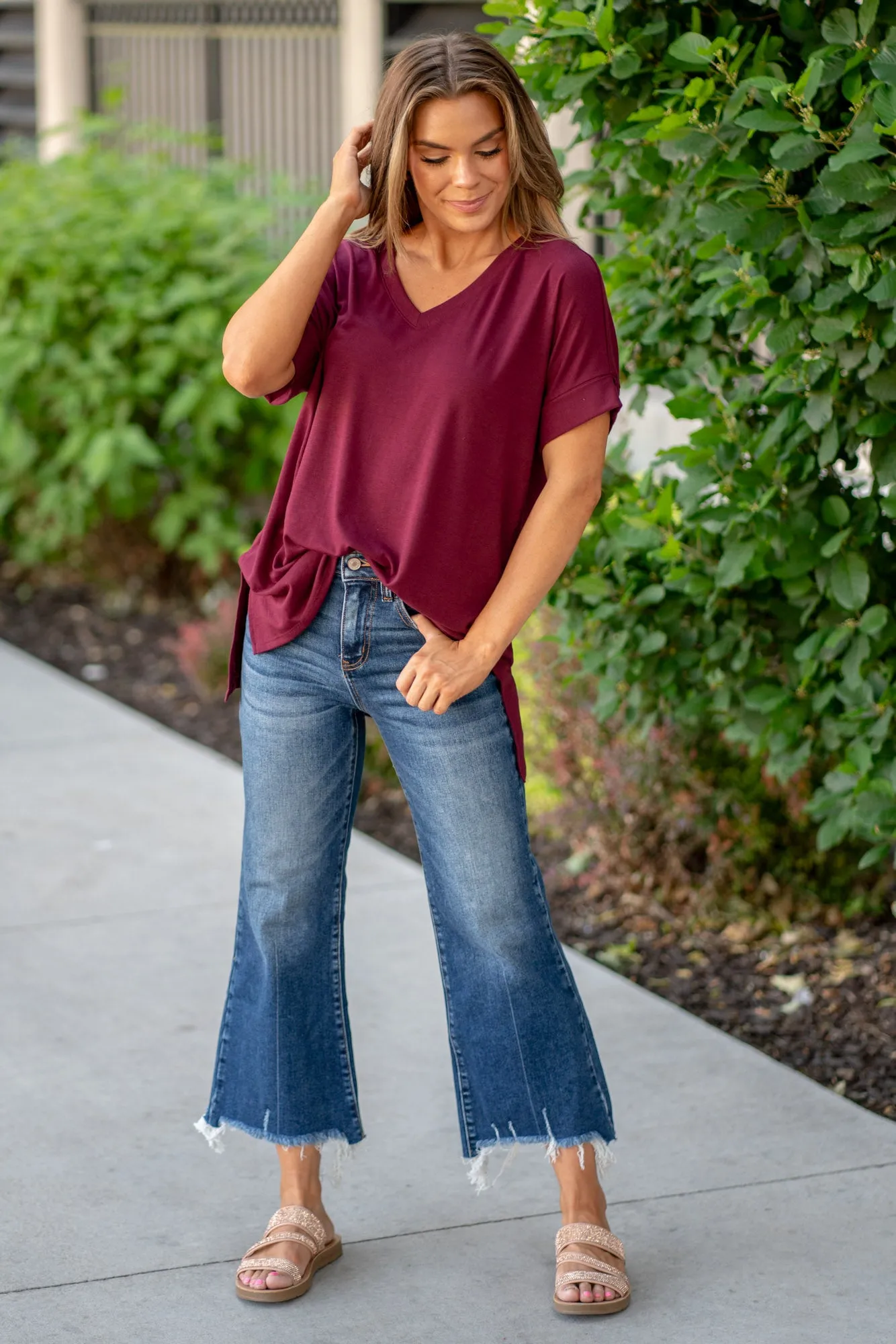 San Antonio Mid Rise Kick Flare Regular & Plus Sizes