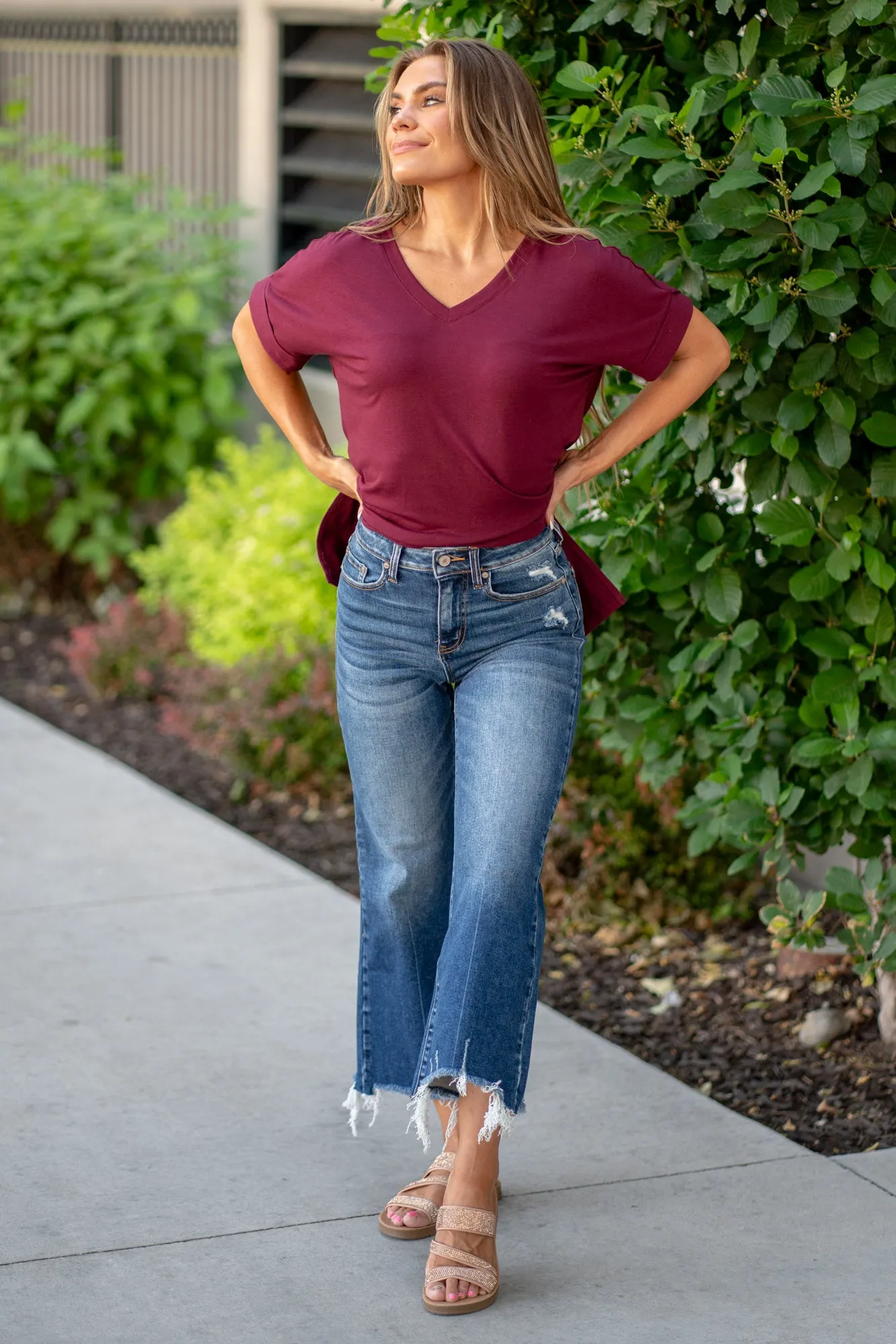 San Antonio Mid Rise Kick Flare Regular & Plus Sizes