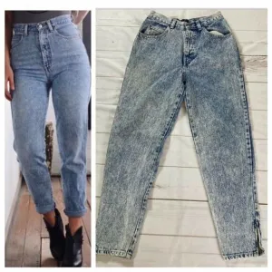 Sasson Vintage Y2K Acid Wash Mom Jeans Size 4