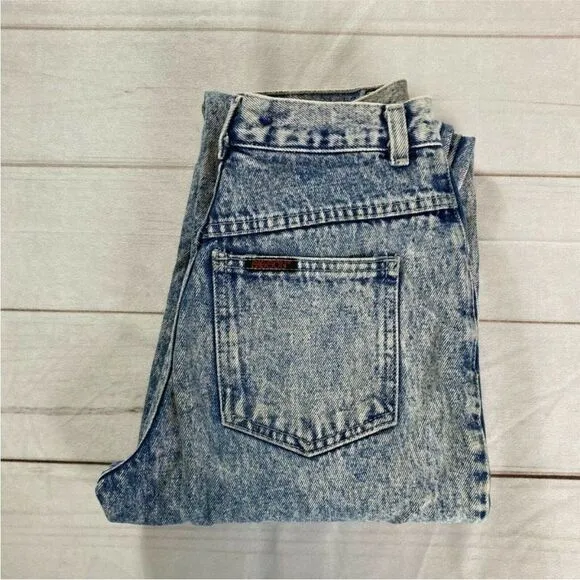 Sasson Vintage Y2K Acid Wash Mom Jeans Size 4