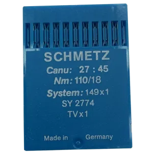 Schmetz Industrial Needles 149x1, SY 2774, TVx1, TV1, TV1R, Canu: 27 : 45